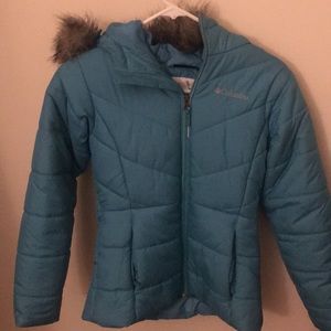 Teal Columbia winter coat
